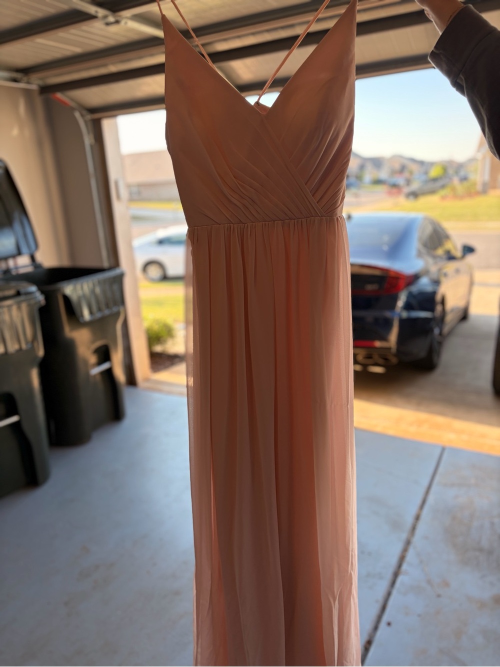 Bill Levkoff Dusty Rose Spaghetti-Strap Maxi Dress